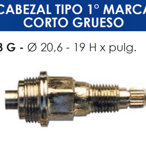 2078 G 2078G  CABEZAL TIPO FV CORTO GRUESO