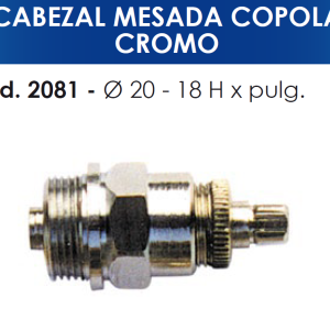2081 2081 CABEZAL MESADA COPOLA CROMO