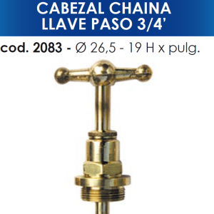 2083 2083 CABEZAL CHAINA LLAVE PASO DE 3/4