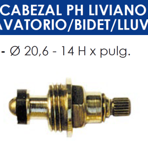 2116 2116 CABEZAL PH LIVIANO LAVATORIO/BIDET/LLUVIA