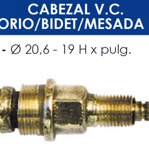 2130 2130 CABEZAL V.C. LAVATORIO/BIDET/MESADA CORTO
