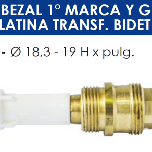 2137 2137 CABEZAL TIPO FV ALEGRO BIDET TRANSF