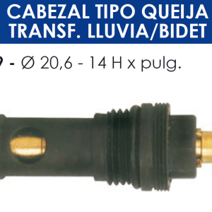 2149 2149 CABEZAL TIPO QUEIJA TRANSF.LLUVIA-BIDET