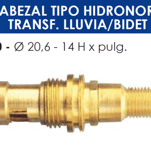 2150 2150 CABEZAL TIPO HIDRONORTE TRANSF.LLUVIA-BIDET