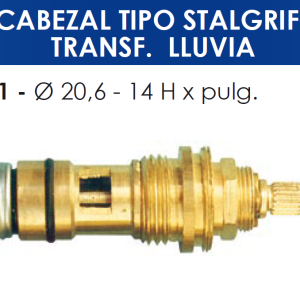 2151 2151 CABEZAL TIPO STALGRIFF TRANSF.LLUVIA