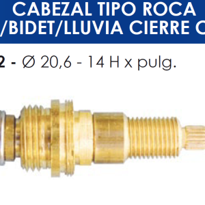 2152 2152 CABEZAL TIPO ROCA LAVAT-BIDET-LLUVIA C/C
