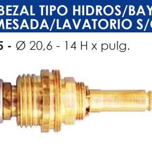 2155 2155 CABEZAL TIPO HIDROS-BAYCO MESADA-LAVAT.S/C