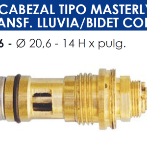 2156 2156 CABEZAL TIPO MASTERLY TRANSF.LLUVIA-BIDET COR