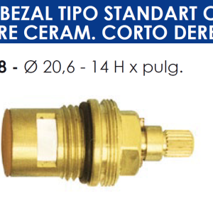 2158 2158 CABEZAL TIPO STANDART C-01 C.C.CORTO DERECHO