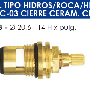 2163 2163 CABEZAL TIPO HIDROS-ROCA-HIDROMET C-03 C.C.CI