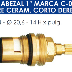 2164 2164 CABEZAL TIPO FV C-07 C.C.CORTO DERECHO