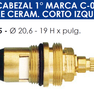 2165 2165 CABEZAL TIPO FV C-07 C.C.CORTO IZQUIERDO