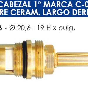 2166 2166 CABEZAL TIPO FV C-08 C.C. LARGO DERECHO