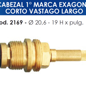 2169 2169 CABEZAL TIPO FV EXAGONO CORTO VASTAGO LARGO