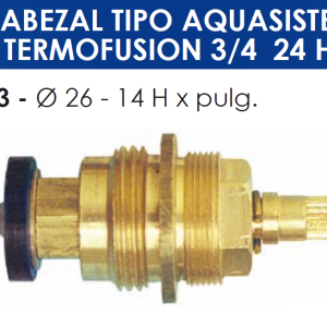 2173 2173 CABEZAL TIPO AQUASISTEM TERMOFUSION 3/4 24H