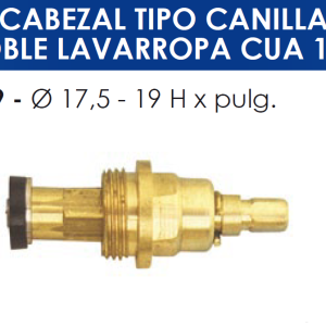 2179 2179 CABEZAL TIPO CANILLA DOBLE LAVARROPA CUA 17.5