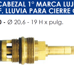 2180 2180 CABEZAL TIPO FV LUJO TRANSF.LLUVIA PARA C.C