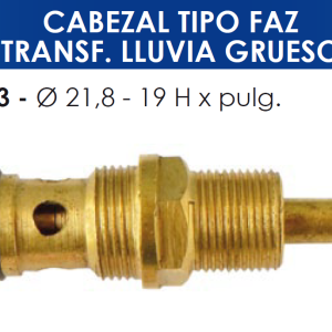 2193 2193 CABEZAL TIPO FAZ TRANSFERENCIA LLUVIA GRUESO