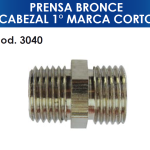 3040 3040 PRENSA BRONCE CABEZAL FV CORTO