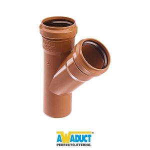 ramal-simple-mh-45º-ø-160-160-awaduct DS RAMAL 45º AWADUCT 160