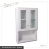 ALACENAVIDRIOBLANCO MUEBLE ALACENA BAÑO