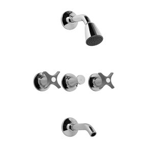0103_M3-GC-PETALO JUEGO PARA BANERA Y DUCHA - PETALO GRIS - 0103/M3-GC
