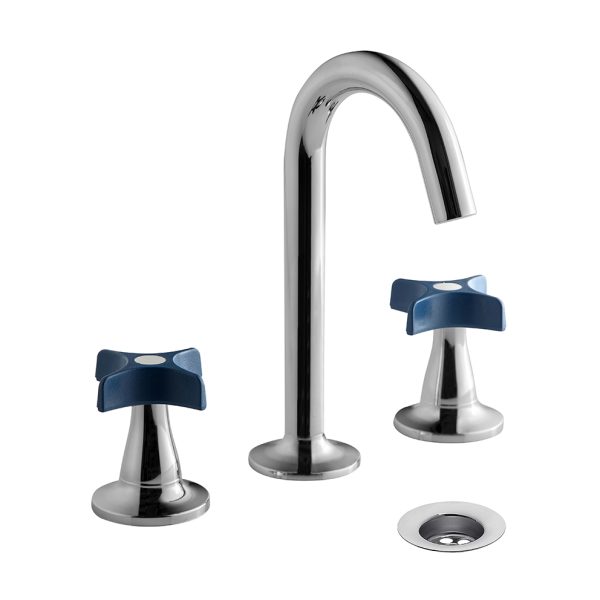 JUEGO PARA LAVATORIO - PETALO GRIS - 0207/M3-GC