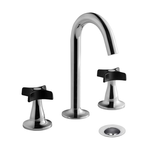 JUEGO PARA LAVATORIO - PETALO GRIS - 0207/M3-GC