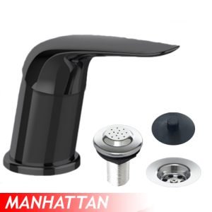 MONOCOM. MAHATTAN NEGRA BIDET SIN TRANSFERENCIA C/SOPAPA  - 7926