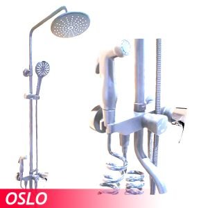 7952 SET DUCHA OSLO CROMADA VINTAGE MEZCLADORA - 7952