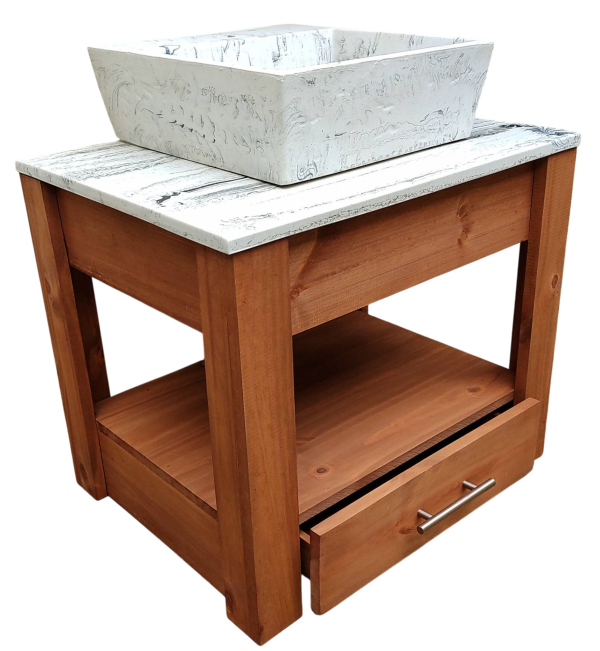 MUEBLE PINO COLGANTE CAJON CON MESADA 40 - 50 - 60 - 80 -100