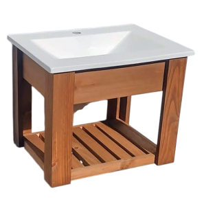 MUEBLE PINO CON MESADA COLGANTE 40 - 50 - 60 - 80 -100