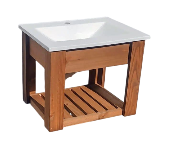 MUEBLE PINO CON MESADA COLGANTE 40 - 50 - 60 - 80 -100