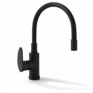 6250 COCINA MESADA ABS DOHA NEGRA CON VOLANTE Y ROCIADOR - 6250