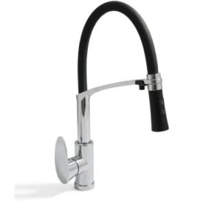 6252 COCINA MESADA ABS DOHA CROMADA CON VOLANTE Y ROCIADOR - 6252