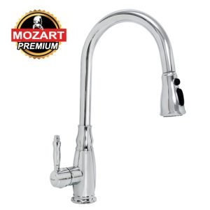 MONOC. SINGAPUR COCINA CROMADA ROCIADOR MANUAL EXTRAIBLE  - 7391