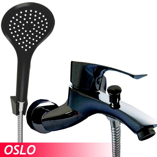 DUCHA CON TRANSFERENCIA OSLO NEGRA  - 7956