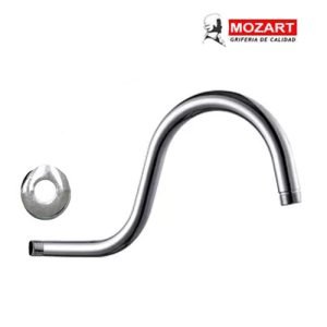 BRAZO P/LLUVIA METALICO 40 CM ROSETA CURVO ALTO BOLSA  - 8137