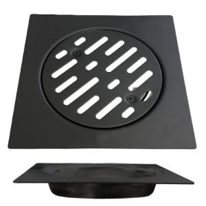 8469 REJILLA 15 X 15 CM NEGRA ACERO INOX BLISTER - 8469