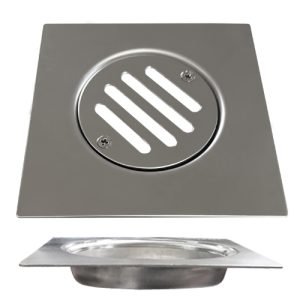 8670 REJILLA 10 X 10 CM ACERO INOXIDABLE CROMO BLISTER - 8671