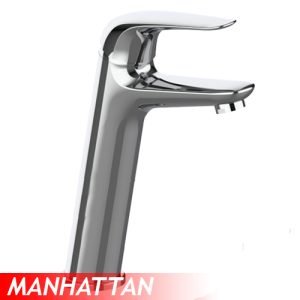 MONOCOMANDO LAVATORIO ALTA MANHATTAN CROMADA  - 9487