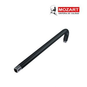 BRAZO P/LLUVIA NEGRO 90° 30 CM ACERO INOX - 9949